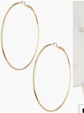 Nordstrom Basic 50mm Hoop Earrings